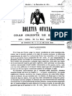 Boletín Oficial Del Gran Oriente Español 9 1871-9-1