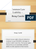 Common Law - Hiring Being Careful