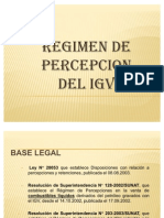Diapositiva de Regimen de Percepcion Del Igv