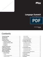 Langogo Summit User Manual: Quick Start Guide to Your AI Translator Device