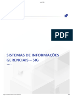 Sistemas de Informações Gerenciais - SIG