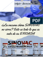 ¿La Vacuna China SINOVAC No Sirve Esto Es TODO Lo Que Se Sabe de Su EFICACIA