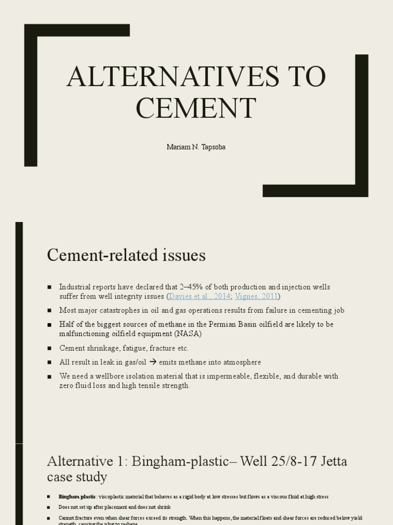 Alternatives To Cement PDF Strength Of Materials Concrete