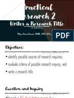 PR2 - Writes A Research Title - Lecture