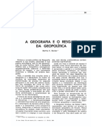 BECKER, Bertha - A Geografia e o Resgate Da Geopolitica