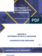 Aquisição e Desenvolvimento Da Linguagem - Unidade 3 - Parte 1 - Rev