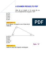 Geometría Examen Resuelto PDF