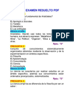 Filosofía Examen Resuelto PDF