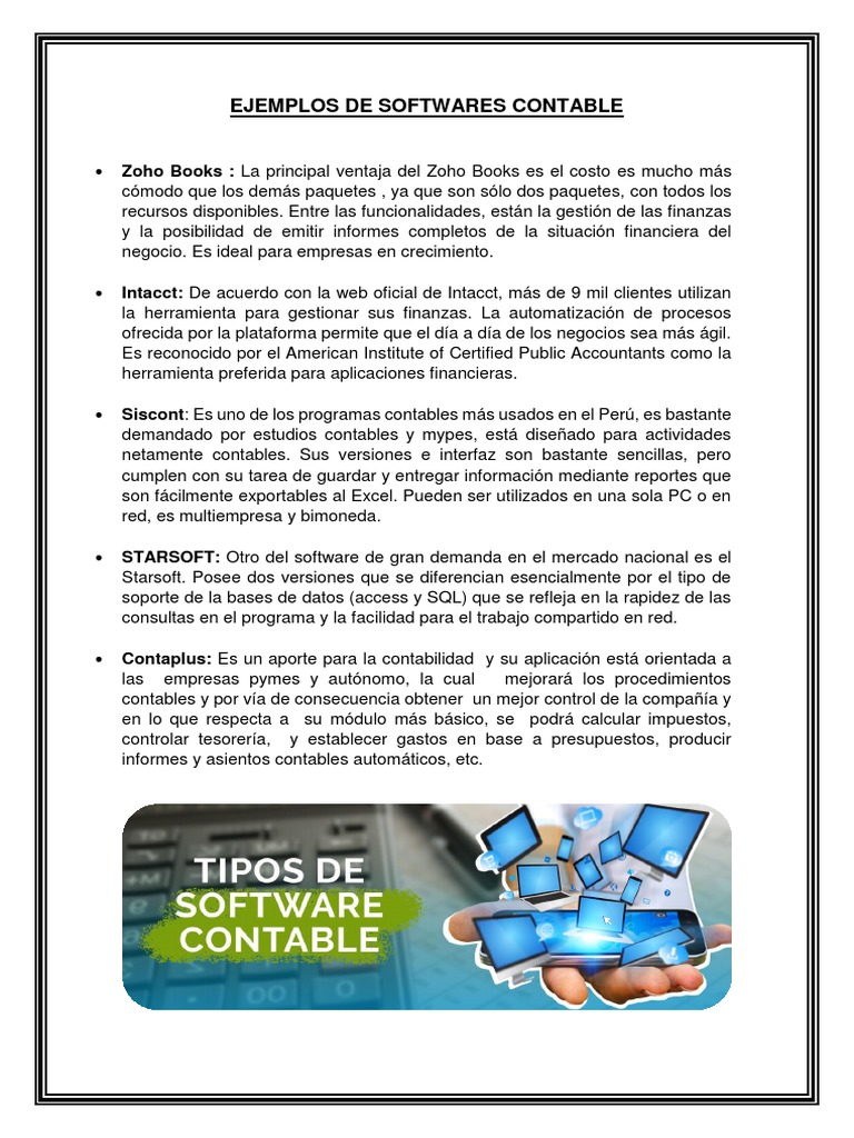 .Ejemplos de Softwares Contable PDF