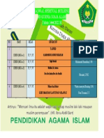 contoh JADWAL SPIRITUAL BUILDING