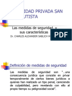 Cuarta Clase. Las Medidas de Seguridad, y Sus Características