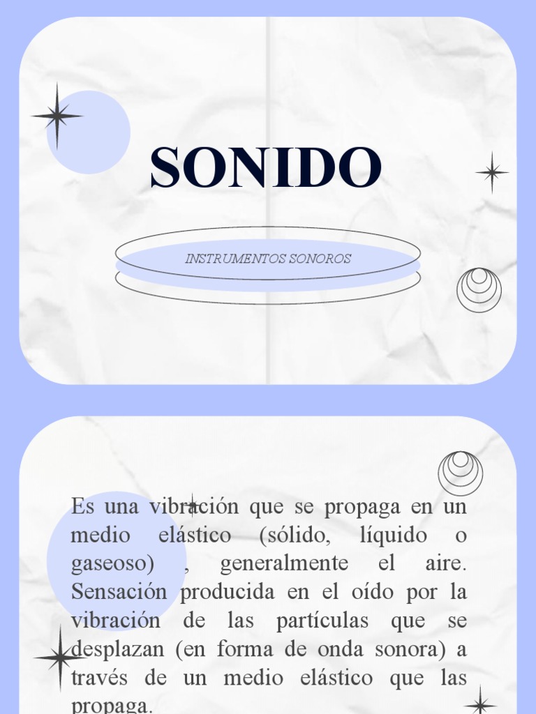 Sonido (Instrumentos Sonoros) | PDF | Instrumentos musicales | Sonido