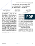 Systematic Groundwater Investigations For Constructing A Tube Well in Coastal Plains of Nellore, Seemandra State, India