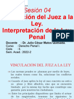 Sesión 04 - Derecho Penal I - Interpretación de La Ley Penal