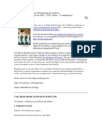 Recursos para Dar Un Taller de Resolución de Conflictos