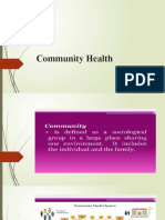 Community Health and Community Health Problems