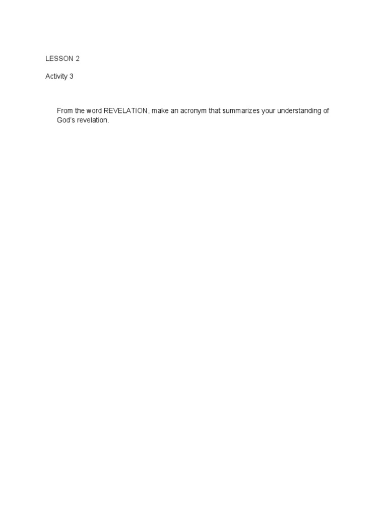 Activity 3 - Lesson 2 | PDF