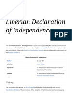Liberian Declaration of Independence - Wikipedia