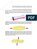 Tipos de esfuerzo y sus definiciones