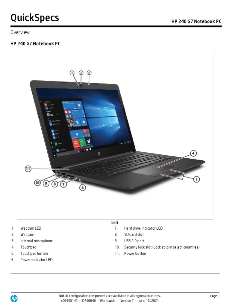 Carte Wifi Pour HP 240 G7 - Pièce D'occasion En état Fonctionnel