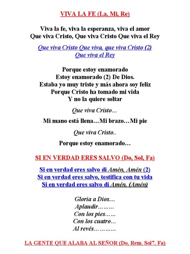 Canciones de fe y esperanza cristiana | PDF | Cristo (título) | Amor