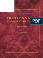 Extrait Dictionnaire D Ophtalmo