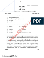 AK-103 (312 - Legal LanguageLegal Writing Including General en - LLB SEM - 6 (2018)