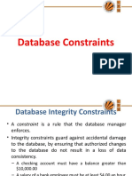Database Constraints
