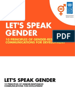 10 Principles of Gender-Responsive Communications