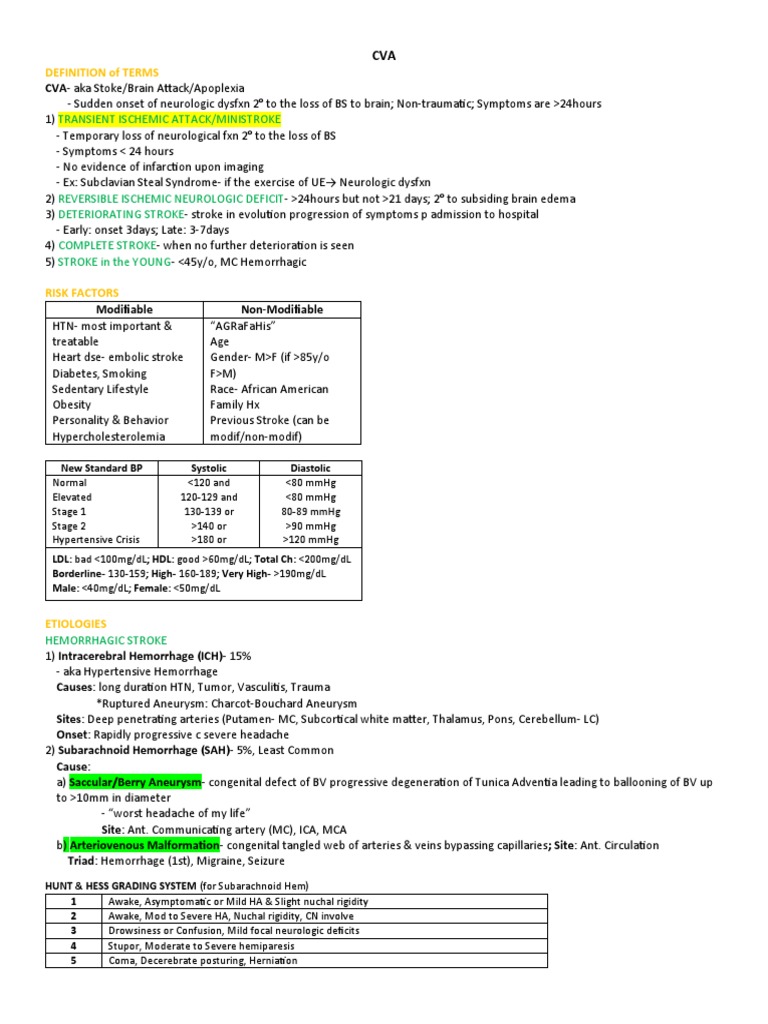 Transient ischemic attack ministroke definition of terms pdf
