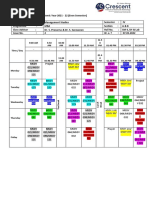 Time Table Format For Hard Copy Academic Year 21-22 (ODD Semester) - Section A & B - Semester 4 - With Classroom