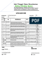 Daftar Hadir Dosen: Hari/ TGL JAM Topik Pembahasan Nama Dosen Tanda Tangan KET