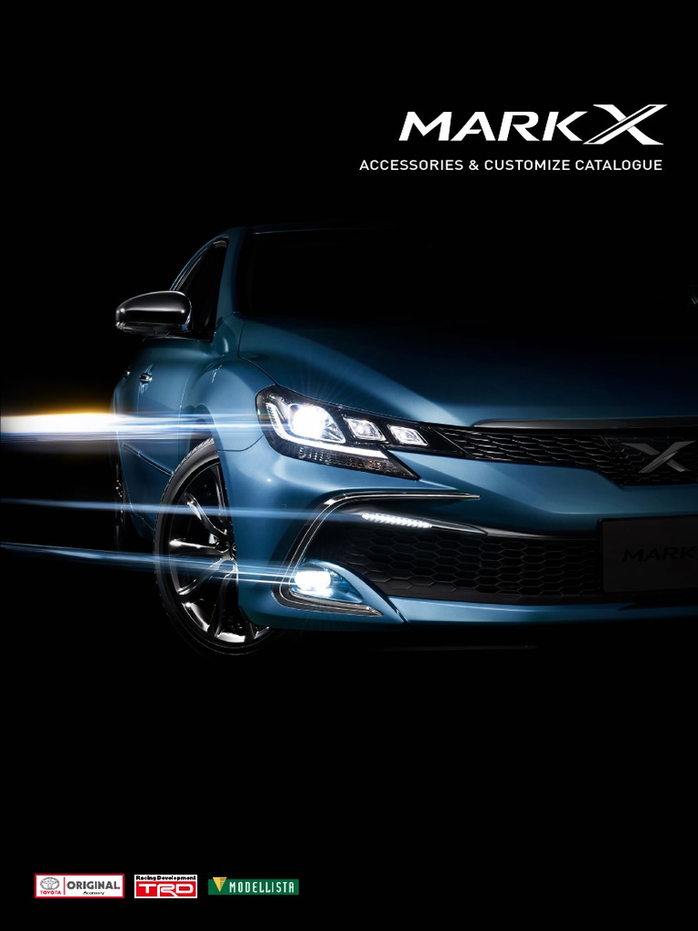 Toyota Mark X Accessories Catalog | PDF