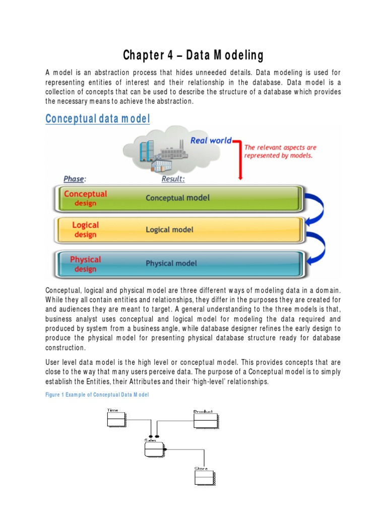 Chapter 4 Data Modeling | PDF | Conceptual Model | Data Model