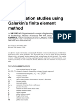 Free Vibration Studies Using Galerkin's Finite Element Method