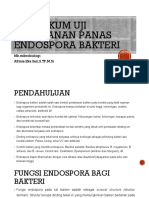 Praktikum Uji Ketahanan Panas Endospora Bakteri: MK - Mikrobiologi Afrinia Eka Sari, S.TP, M.Si