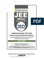 Jee Main 2022 Chemistry