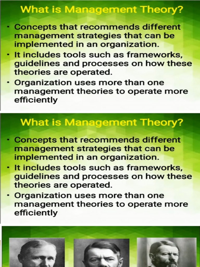 Management Theory | PDF