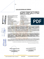 ACTA DE ENTREGA DE TERRENO Galaxia Ascope