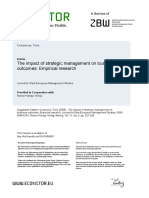 The Impact of Strategic Management On Business Outcomes: Empirical Research