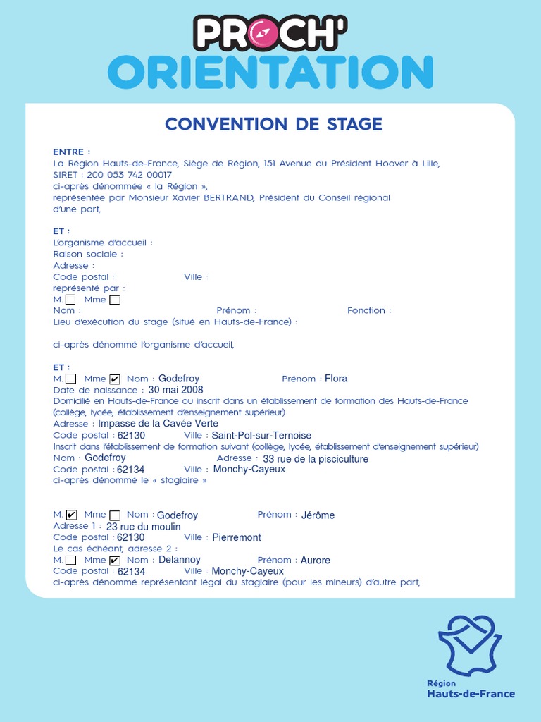 Convention Proch'Orientation Stage | PDF | Assurance | Sécurité