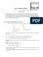 Mechanical Properties of Solids & Fluids