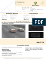 2.000 FCFA: Fiche Electronique de Constat D'Infraction