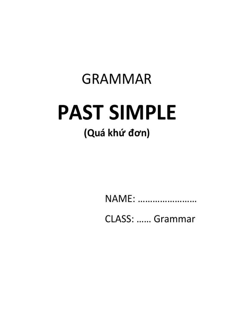 Past Simple Pdf