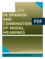 Dana Kratochvílová - Modality in Spanish and Combinations of Modal Meanings-Karolinum Press, Charles University (2019)