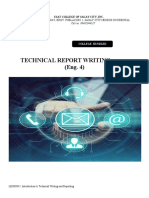 College Technical Report Template