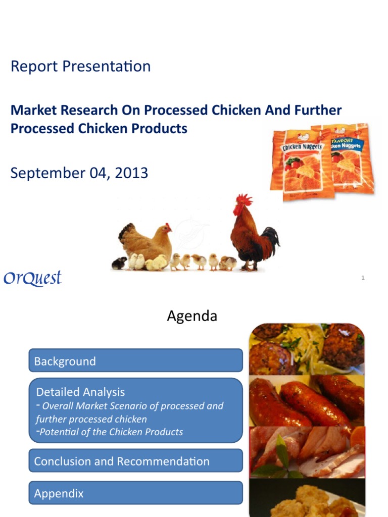 Report On Processed Chicken and Further Processed Chicken Items11 | PDF ...