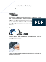 Alat Input Komputer Dan Fungsinya