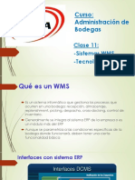 Clase 11 Administración de Bodegas Sistemas Wms Tecnologia Logistica