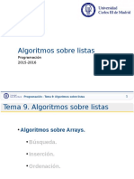 TEMA - 9 - Algoritmos Sobre Listas